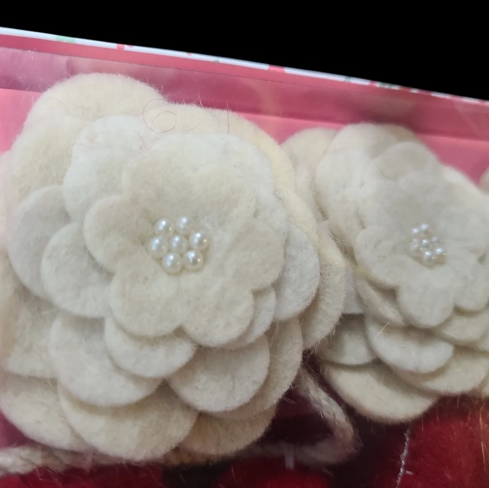6ft Felt Hearts & Roses Beaded Valentines Day Garland Decor Love & Cupcakes New
